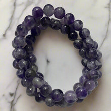 Load image into Gallery viewer, Hand Crafted Amethyst Bracelet
