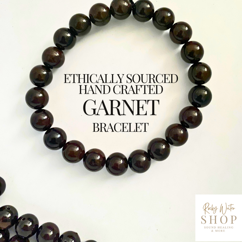 Hand Crafted Garnet Bracelet - Rocky's Sound Shop